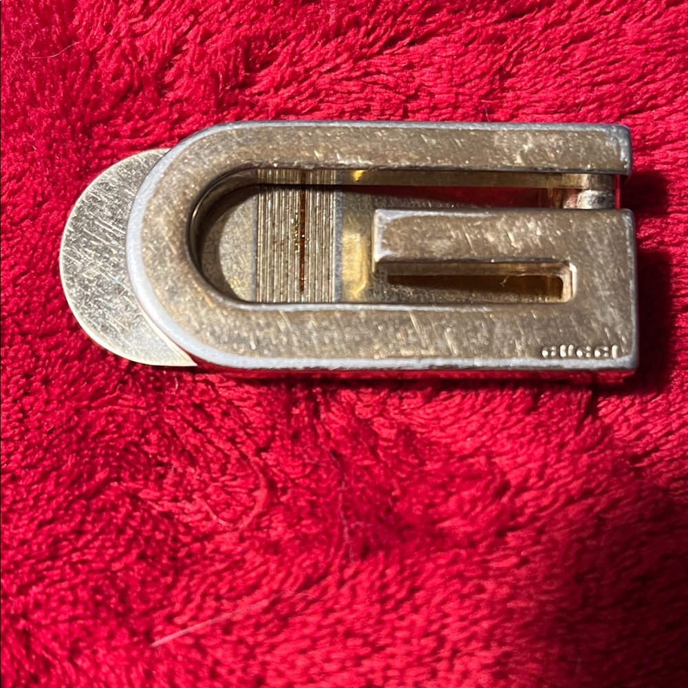 Gucci Gold Tone Money Clip Made in Italy
